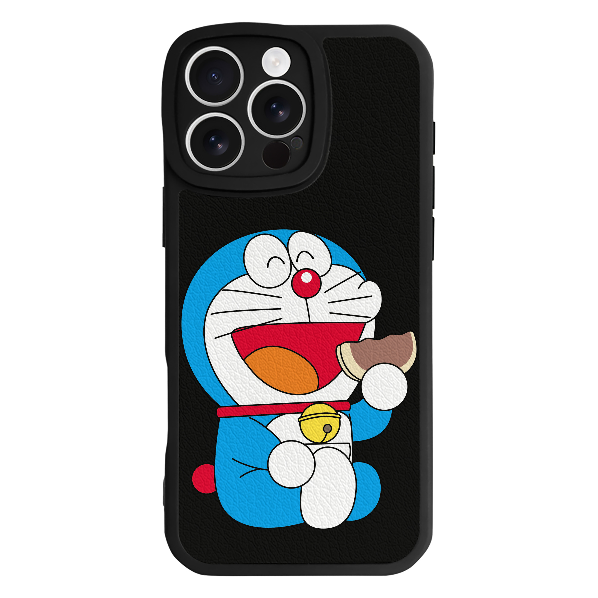 （画像用） ドラえもん Doraemon 【iPhone 16シリーズ対応】シリコンスマホケース（レザー調） 材質：シリコン